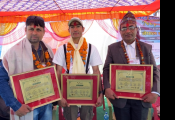 Felicitations of conservationists during Nepal Owl Festival